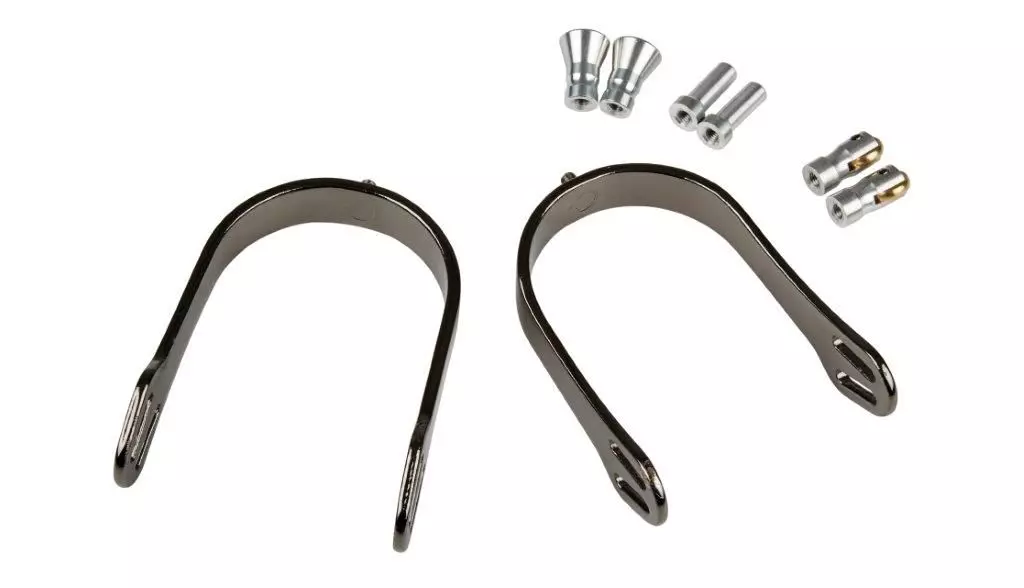 Korsteel Ladies 25mm Aluminium Spurs - Interchangeable - Black 3 Korsteel Ladies 25mm Aluminium Spurs - Interchangeable - Black