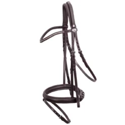 Schockemohle Classic Line Oslo Flash Bridle -Exquisite Equestrian Equipment Store 1100 00068 oslo darkbrownsilver 1 1 jpg