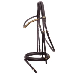 Schockemohle Classic Line Colombo Flash Bridle -Exquisite Equestrian Equipment Store 1100 00069 colombo darkbrown 1 jpg