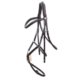 Schockemohle Classic Line Auckland Mexican Bridle -Exquisite Equestrian Equipment Store 1100 00070 auckland brownsilver 1 1 jpg