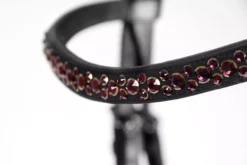 Schockemohle Anatomic Stanford Flash Bridle -Exquisite Equestrian Equipment Store 1101 00053 standfords black burgundy rose detud18zmd9mbzeq 1 jpg