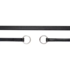 Schockemohle Rubber Reins -Exquisite Equestrian Equipment Store 1103 00005 gummizuegel ring black silver 1 jpg