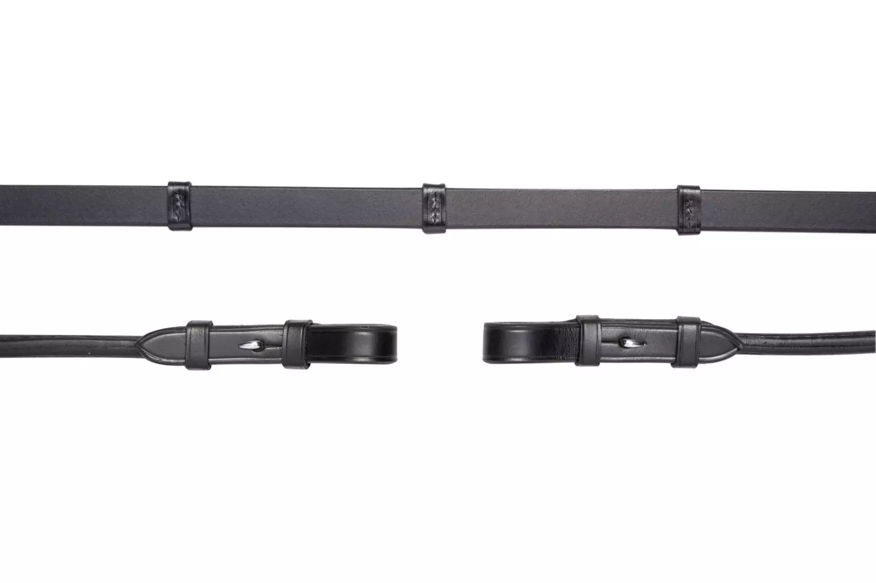 Schockemohle Round Stitched Leather Reins With Hooks 5 Schockemohle Round Stitched Leather Reins With Hooks - Image 3