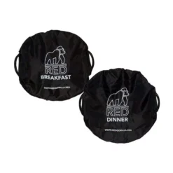 Red Gorilla Breakfast & Dinner Tub Covers 2 Pack -Exquisite Equestrian Equipment Store 147c 1 jpg