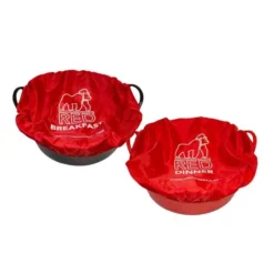 Red Gorilla Breakfast & Dinner Tub Covers 2 Pack -Exquisite Equestrian Equipment Store 147e 1 jpg