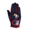 Riding Star Collection Riding Gloves By Little Rider -Exquisite Equestrian Equipment Store 39151 riding star collection riding gloves by little rider navy burgundy 01 1 3 jpg