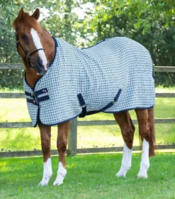 Premier Equine 3D Waffle Cooler -Exquisite Equestrian Equipment Store 3d waffle cooler grey check 1 1 8 jpg
