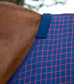 Premier Equine 3D Waffle Cooler -Exquisite Equestrian Equipment Store 3d waffle cooler navy check 2 1 8 jpg