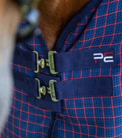 Premier Equine 3D Waffle Cooler -Exquisite Equestrian Equipment Store 3d waffle cooler navy check 3 1 6 jpg