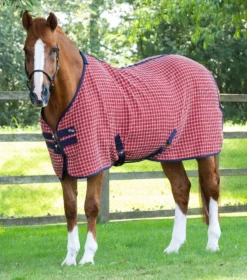 Premier Equine 3D Waffle Cooler -Exquisite Equestrian Equipment Store 3d waffle cooler red check 1 2 7 jpg