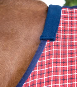 Premier Equine 3D Waffle Cooler -Exquisite Equestrian Equipment Store 3d waffle cooler red check 2 1 4 jpg