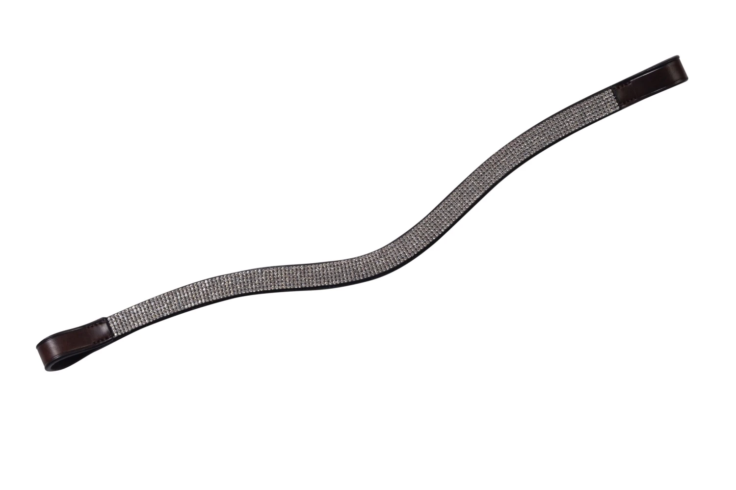 Collegiate Curved Silver Chain Browband 6 Collegiate Curved Silver Chain Browband - Image 4