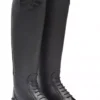 Rhinegold De-Luxe Leather Riding Boots With Mock Croc Trim -Exquisite Equestrian Equipment Store 827 black web 9 jpg