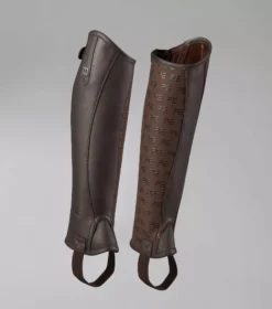 Premier Equine Actio Leather Half Chaps 32 Premier Equine Actio Leather Half Chaps -Exquisite Equestrian Equipment Store actio leather half chaps brown 2 jpg