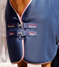 Premier Equine Airflow Cooler Rug -Exquisite Equestrian Equipment Store airflow cooler rug navy 3 4 jpg