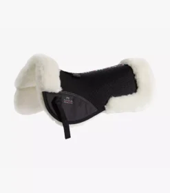 Premier Equine Airtechnology Shockproof Wool Saddle Pad - Half Pad -Exquisite Equestrian Equipment Store airtechnology shockproof wool half pad black natural 1 1 jpg