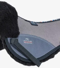 Premier Equine Airtechnology Shockproof Wool Saddle Pad - Half Pad -Exquisite Equestrian Equipment Store airtechnology shockproof wool half pad grey black 2 1 jpg