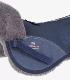 Premier Equine Airtechnology Shockproof Wool Saddle Pad - Half Pad -Exquisite Equestrian Equipment Store airtechnology shockproof wool half pad navy grey 2 1 jpg