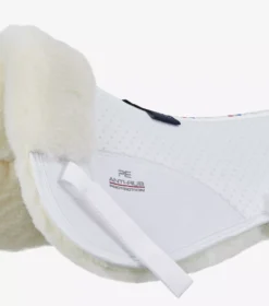 Premier Equine Airtechnology Shockproof Wool Saddle Pad - Half Pad -Exquisite Equestrian Equipment Store airtechnology shockproof wool half pad white natural 3 1 jpg