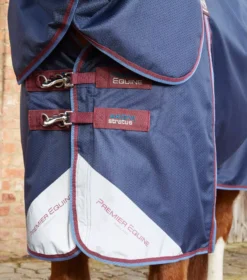 Premier Equine Akoni 0g Turnout Rug With Classic Neck Cover -Exquisite Equestrian Equipment Store akoni stratus 0g navy 2 5 jpg
