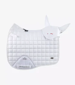 Premier Equine Alberta CC Satin Dressage Square 34 Premier Equine Alberta CC Satin Dressage Square -Exquisite Equestrian Equipment Store alberta dressage saddle pad white 2 1 jpg