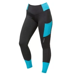 Dublin Power Performance Mid Rise Colour Block Tights -Exquisite Equestrian Equipment Store aqua1 6 jpg