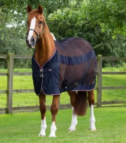 Premier Equine Arisca Scrim Cooler -Exquisite Equestrian Equipment Store arisca scrim cooler navy 1 1 5 jpg