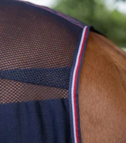 Premier Equine Arisca Scrim Cooler -Exquisite Equestrian Equipment Store arisca scrim cooler navy 5 2 jpg