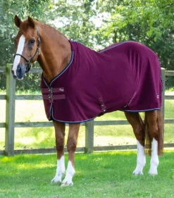 Premier Equine Asure Fleece Rug -Exquisite Equestrian Equipment Store asure fleece cooler burgundy 1 1 8 jpg