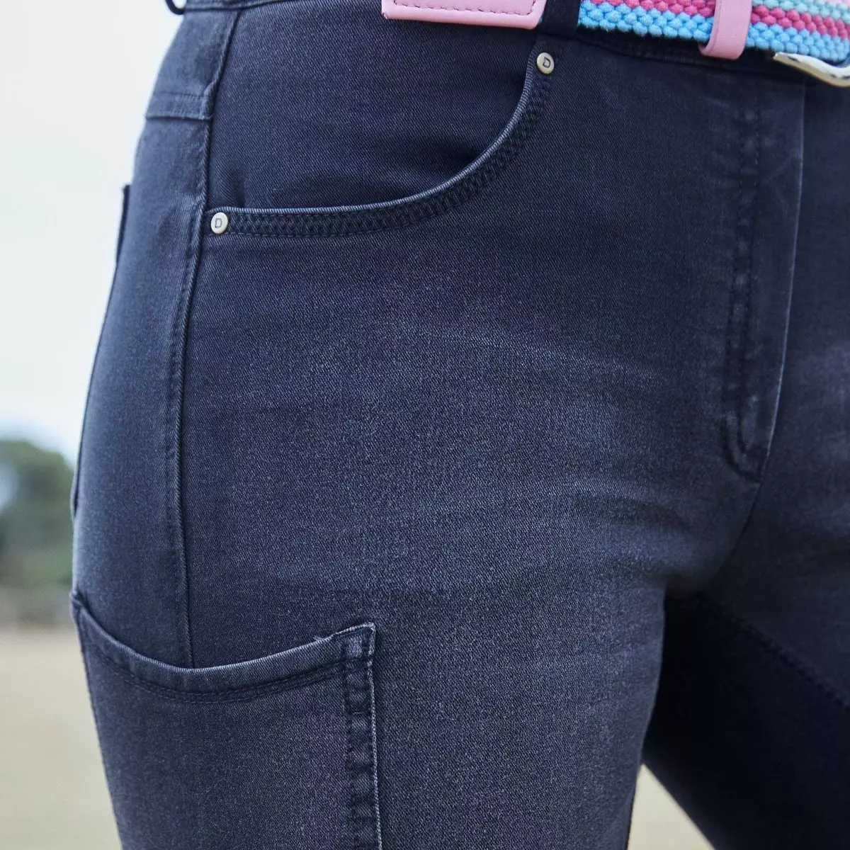 Dublin Shona Full Suede Seat Denim Breeches 18 Dublin Shona Full Suede Seat Denim Breeches - Image 16