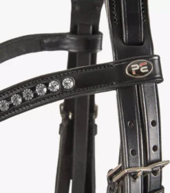 Premier Equine Bellissima Crank Bridle With Diamante Browband -Exquisite Equestrian Equipment Store bellissima crank bridle black 3 2 jpg