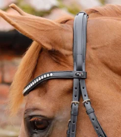 Premier Equine Bellissima Crank Bridle With Diamante Browband -Exquisite Equestrian Equipment Store bellissima crank bridle black 6 3 jpg