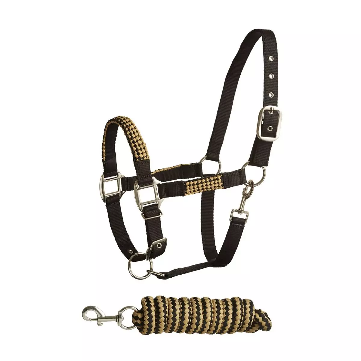 Bitz Soft Handle Two Tone Headcollar & Lead Rope Set 11 Bitz Soft Handle Two Tone Headcollar & Lead Rope Set - Image 9