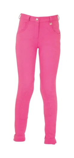 HyPERFORMANCE Burton Childrens Jodhpurs 27 HyPERFORMANCE Burton Childrens Jodhpurs -Exquisite Equestrian Equipment Store burton pink front 1 5 jpg