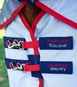 Premier Equine Buster Stay-Dry Super Lite Fly Rug With Surcingles -Exquisite Equestrian Equipment Store buster stay dry super lite fly rug navy 3 5 jpg