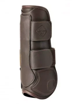 LeMieux Capella Leather Tendon Boots -Exquisite Equestrian Equipment Store capella tendon boots brown back 1 2 jpg