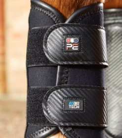 Premier Equine Carbon Air-Tech Double Locking Brushing Boots -Exquisite Equestrian Equipment Store carbon air tech double locking brushing boot black 5 3 jpg