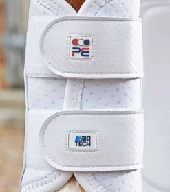 Premier Equine Carbon Air-Tech Double Locking Brushing Boots -Exquisite Equestrian Equipment Store carbon air tech double locking brushing boot white 5 4 jpg