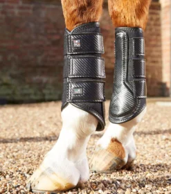Premier Equine Carbon Air-Tech Single Locking Brushing Boots -Exquisite Equestrian Equipment Store carbon air tech single locking brushing boot black 1 4 jpg