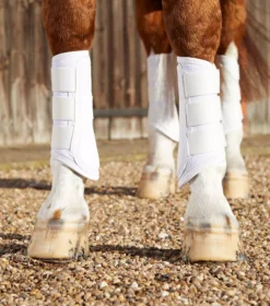 Premier Equine Carbon Air-Tech Single Locking Brushing Boots -Exquisite Equestrian Equipment Store carbon air tech single locking brushing boot white 2 5 jpg