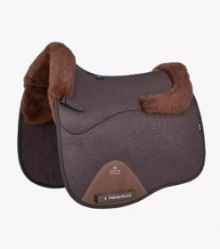 Premier Equine Close Contact Airtechnology Shockproof Wool European Saddle Pad Dressage Square -Exquisite Equestrian Equipment Store close contact airtechnology shockproof european merino wool half lined dressage square brown 1 1 jpg