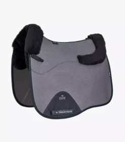 Premier Equine Close Contact Airtechnology Shockproof Wool European Saddle Pad Dressage Square -Exquisite Equestrian Equipment Store close contact airtechnology shockproof wool european saddle pad dressage square grey black wool 1 1 jpg