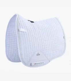 Premier Equine Close Contact European Cotton Saddle Pad Dressage Square 29 Premier Equine Close Contact European Cotton Saddle Pad Dressage Square -Exquisite Equestrian Equipment Store close contact european cotton saddle pad dressage square white 1 jpg