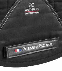 Premier Equine Close Contact Merino Wool European Saddle Pad - Dressage Square -Exquisite Equestrian Equipment Store close contact merino wool european half lined dressage square black 5 1 jpg