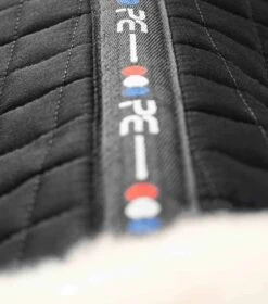 Premier Equine Close Contact Merino Wool European Saddle Pad - Dressage Square -Exquisite Equestrian Equipment Store close contact merino wool european half lined dressage square black natural 6 1 1