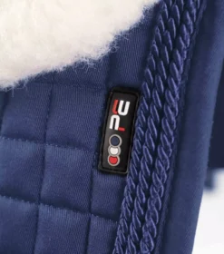 Premier Equine Close Contact Merino Wool European Saddle Pad - Dressage Square -Exquisite Equestrian Equipment Store close contact merino wool european half lined dressage square navy natural 2 1 jpg