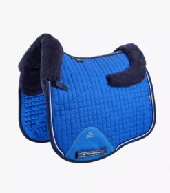 Premier Equine Close Contact Merino Wool European Saddle Pad - Dressage Square -Exquisite Equestrian Equipment Store close contact merino wool european half lined dressage square royal blue 1 1 jpg