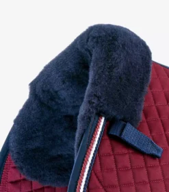 Premier Equine Close Contact Merino Wool European Saddle Pad - GP/Jump Square -Exquisite Equestrian Equipment Store close contact merino wool european half lined gp jump square burgundy navy 3 1 jpg