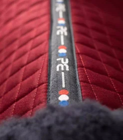 Premier Equine Close Contact Merino Wool European Saddle Pad - GP/Jump Square -Exquisite Equestrian Equipment Store close contact merino wool european half lined gp jump square burgundy navy 6 1 jpg
