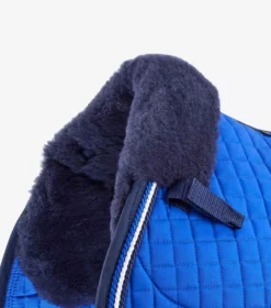 Premier Equine Close Contact Merino Wool European Saddle Pad - GP/Jump Square -Exquisite Equestrian Equipment Store close contact merino wool european half lined gp jump square royal blue navy 3 1 jpg